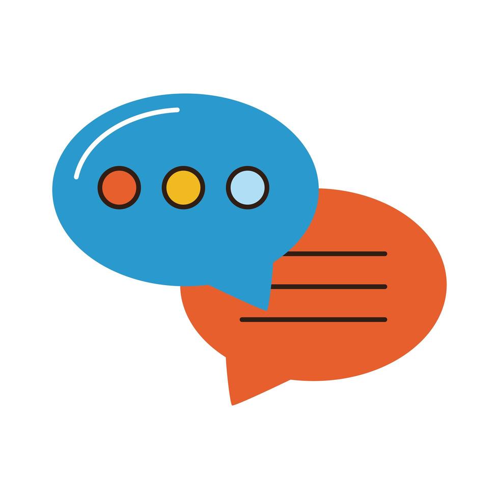 speech bubbles communication vector