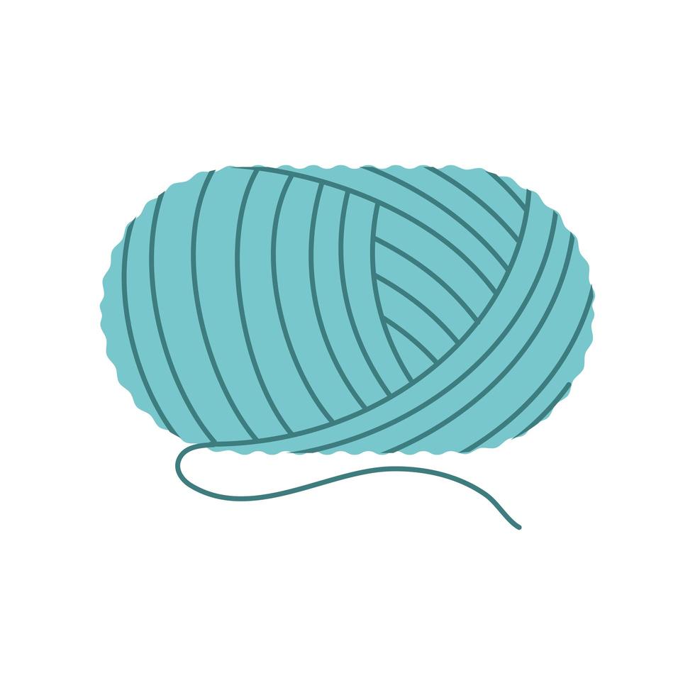 knitting wool ball vector