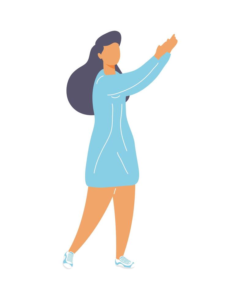 Isolated woman avatar vector