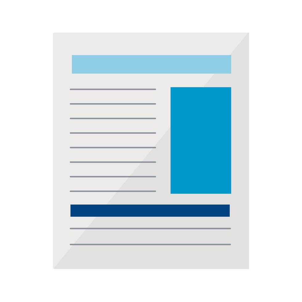 icono de documento de papel vector