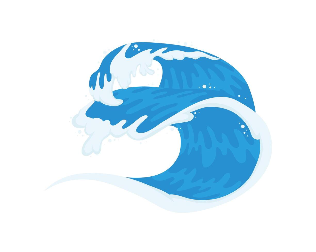 ocean wave liquid vector