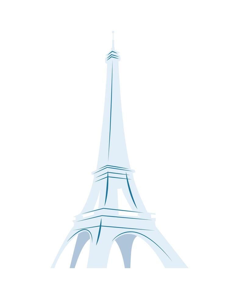 eiffel tower monument vector