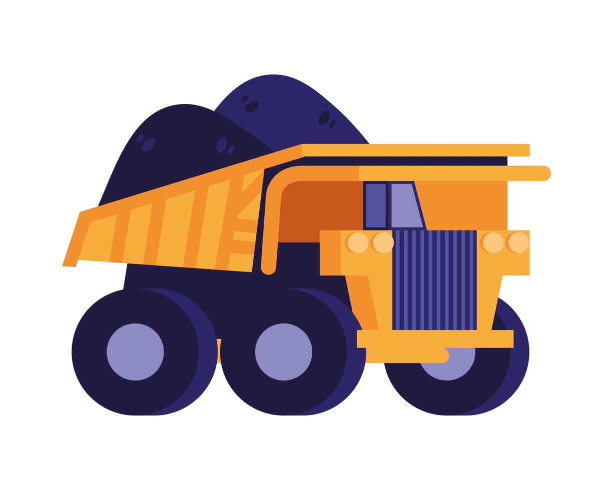 dump truck vehicle vector