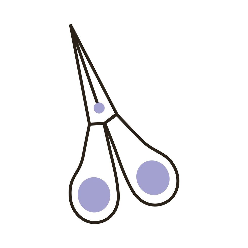 scissors tool icon vector