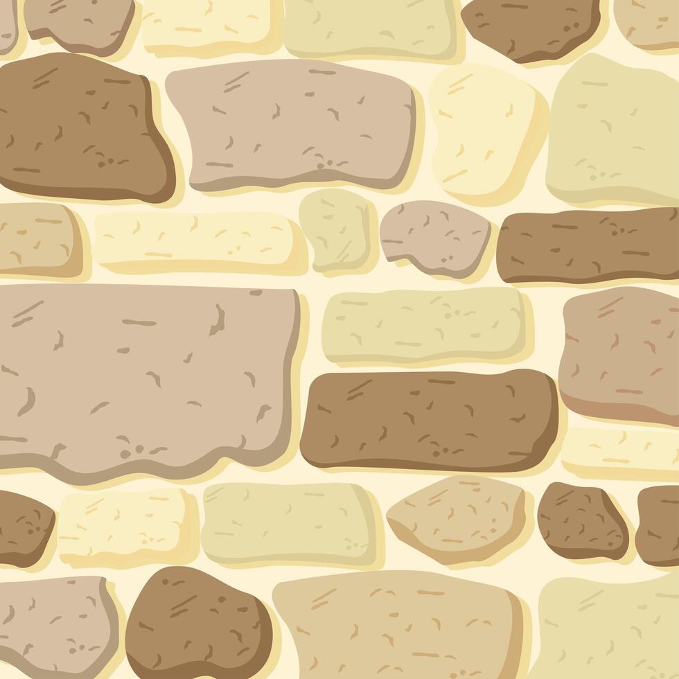 stone wall antique vector