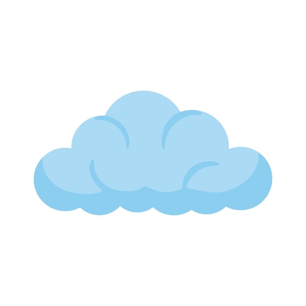 icono de nube aislada vector