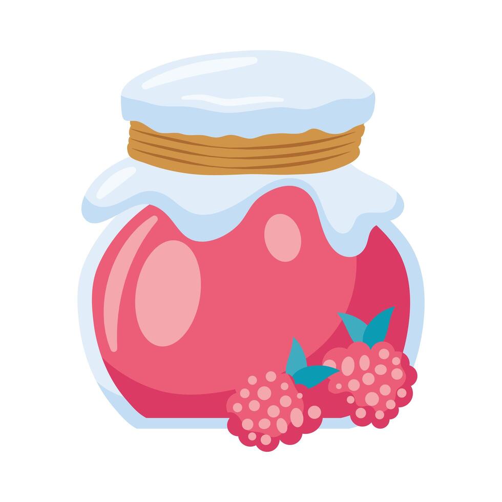 sweet strawberry jam vector