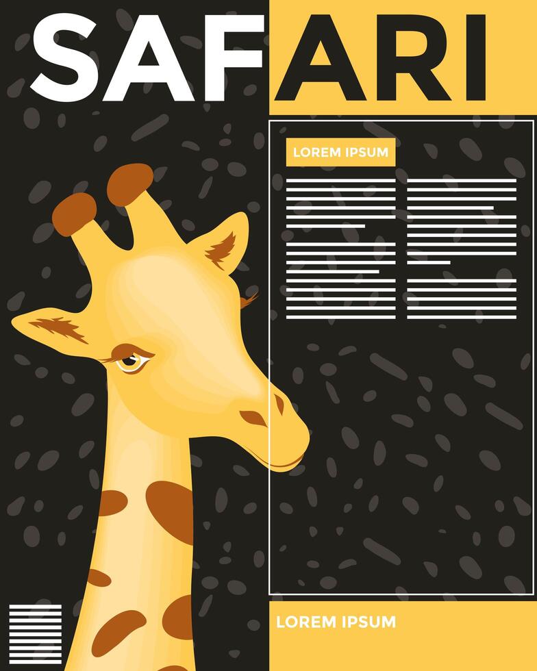 safari banner design vector