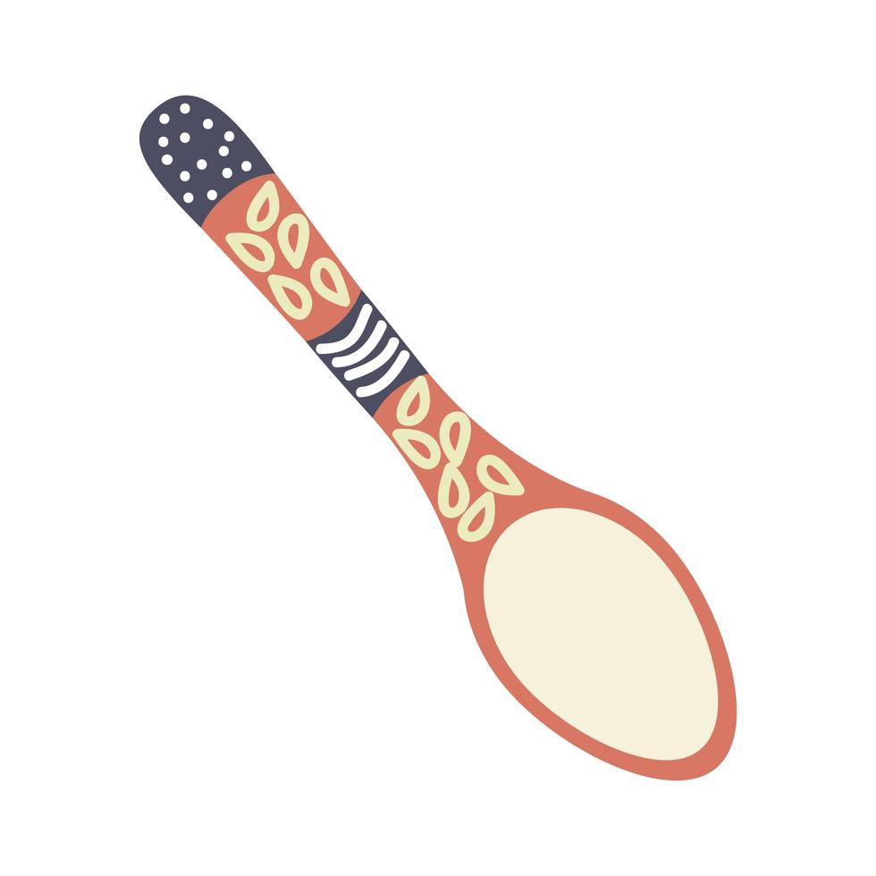 spoon porcelain utensil vector