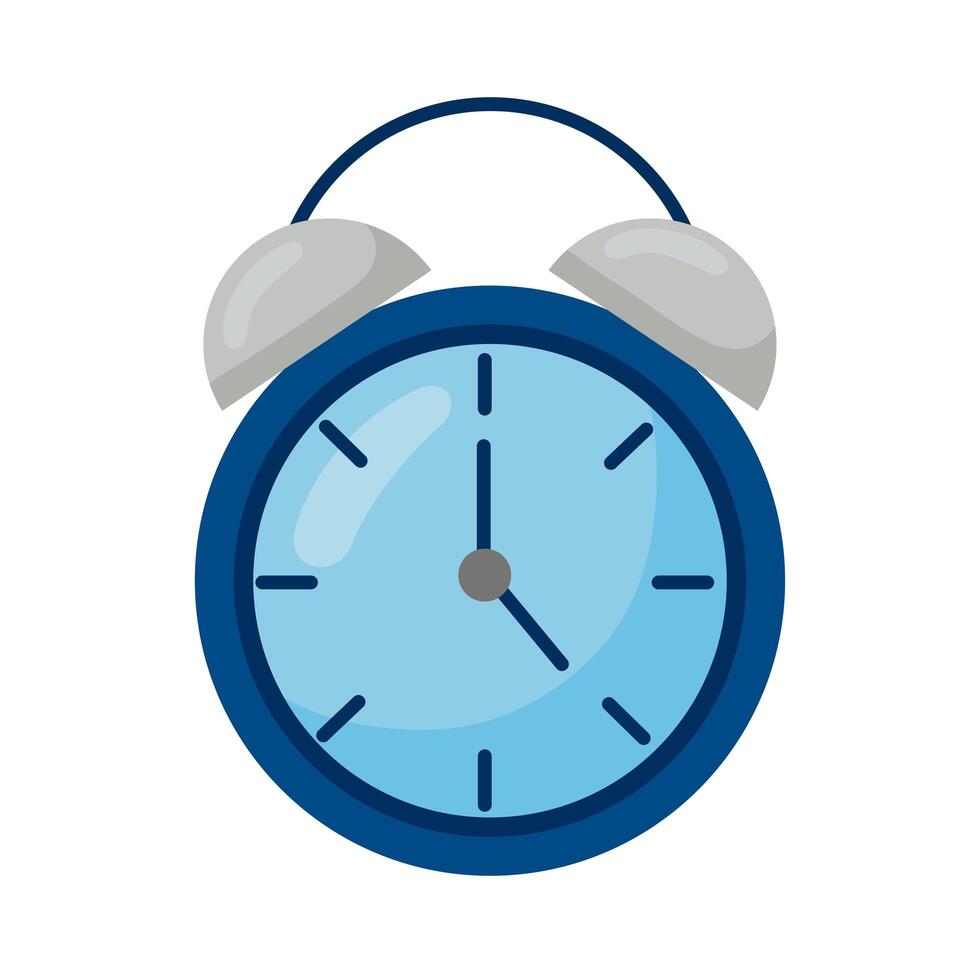blue alarm clock vector