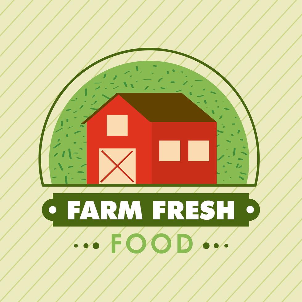 farm fresh food poster vector