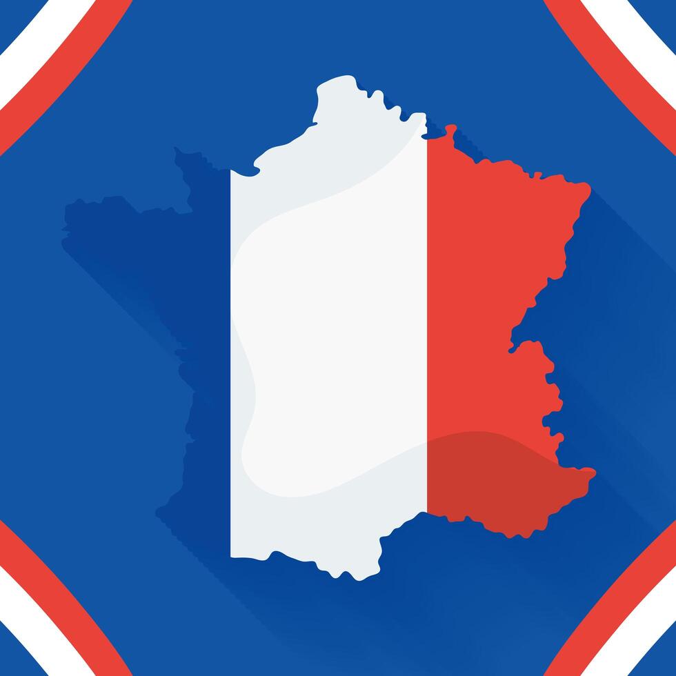 Bastille Day postcard vector