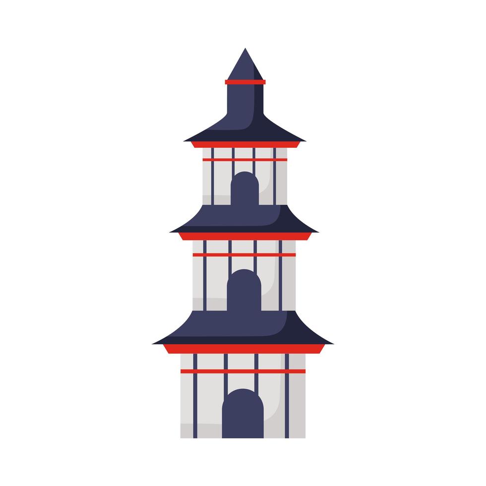 chinese culture castle vector