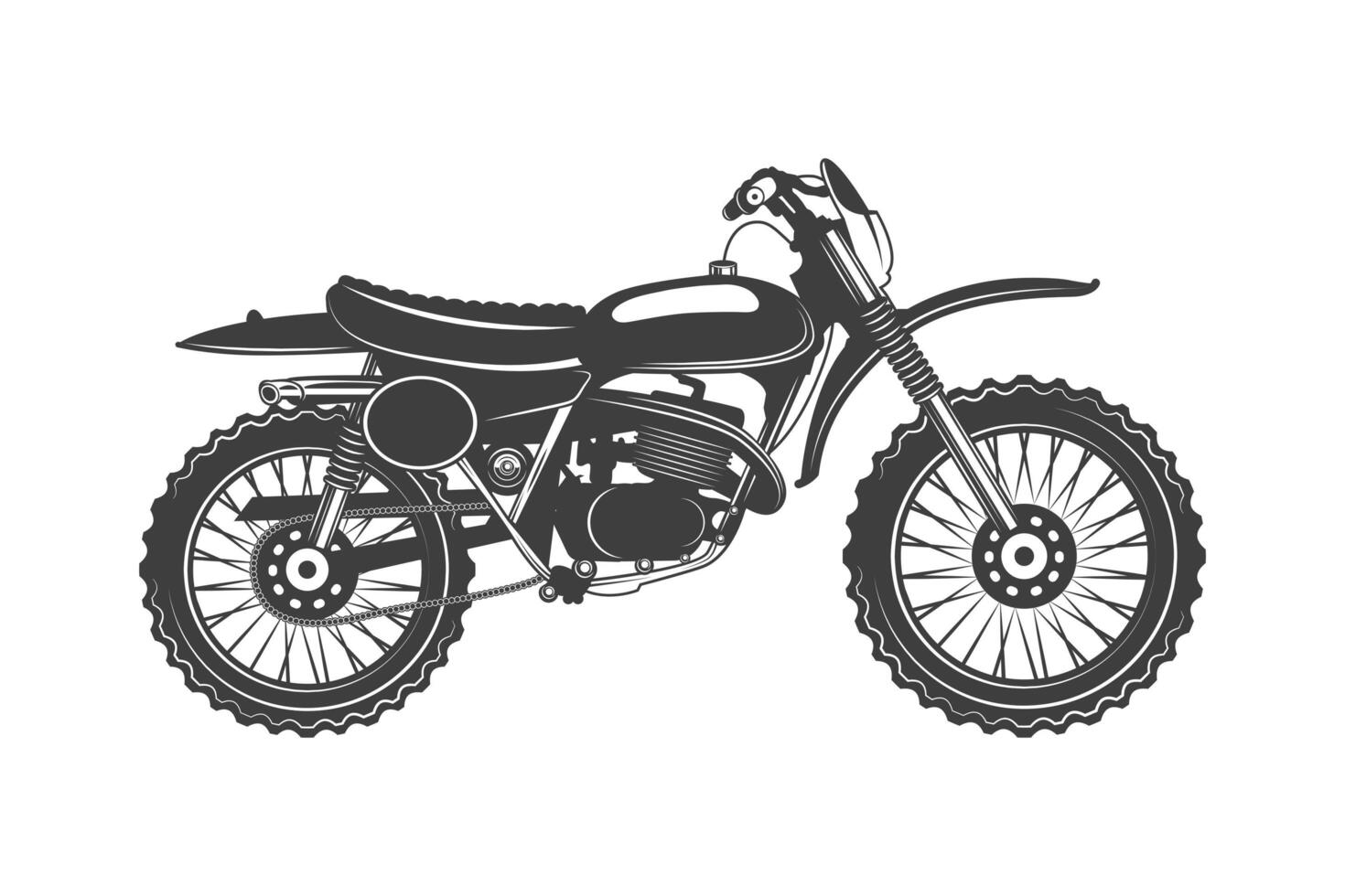 Isolated motorcycle icon vector