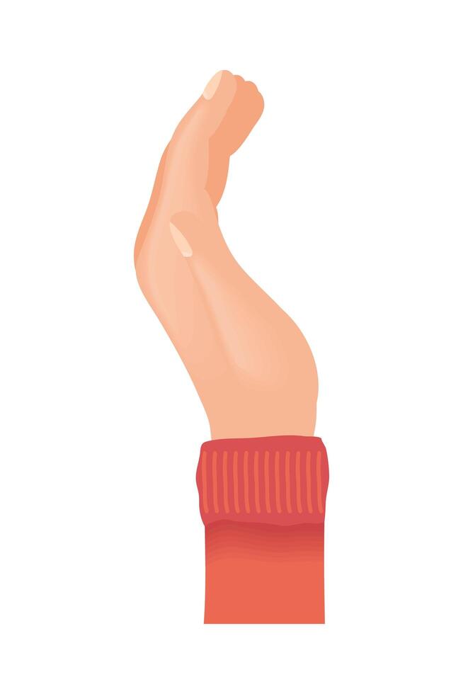 hand human up vector