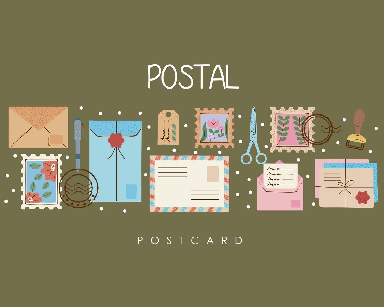 postal service poster vector