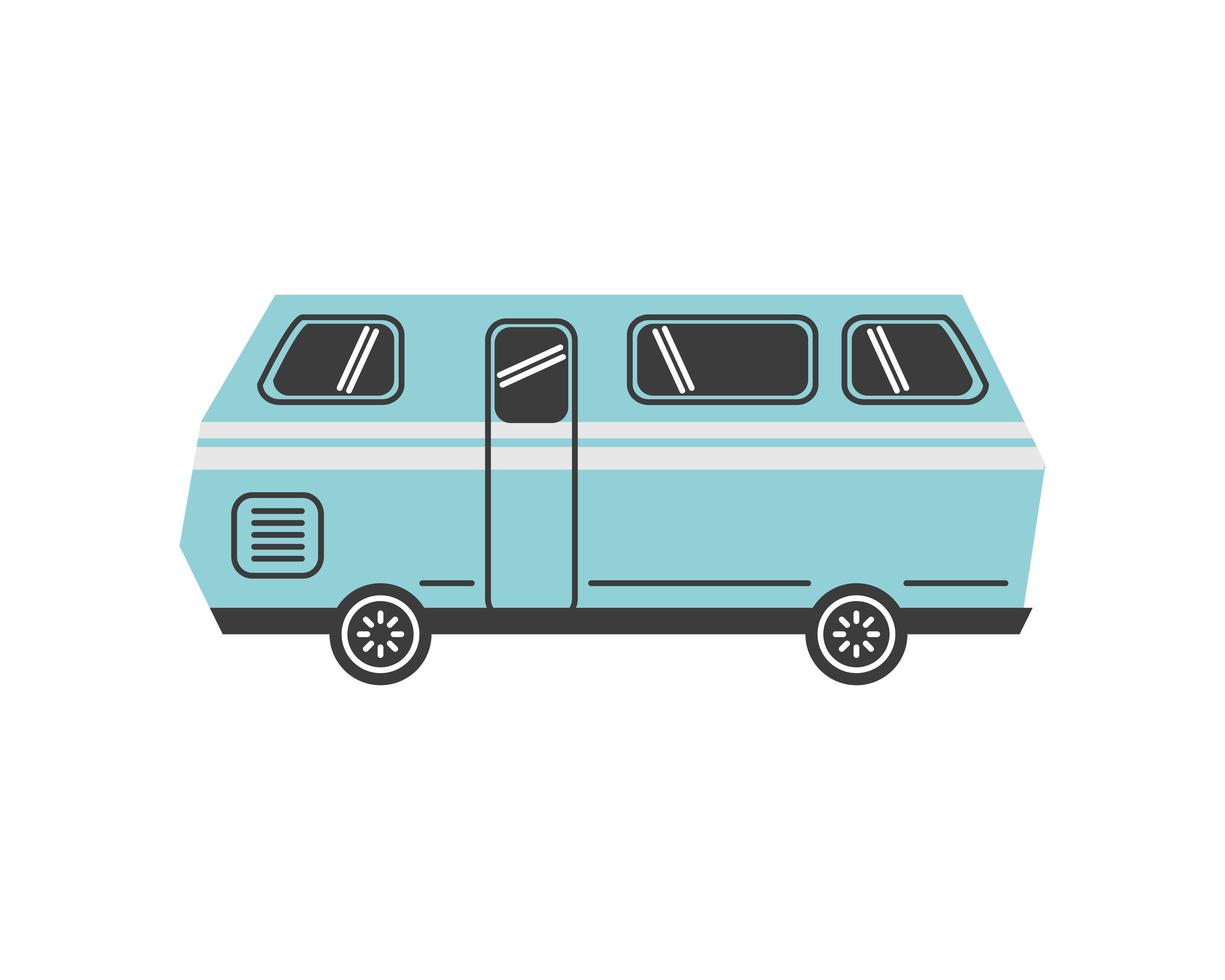 vintage camper vehicle vector