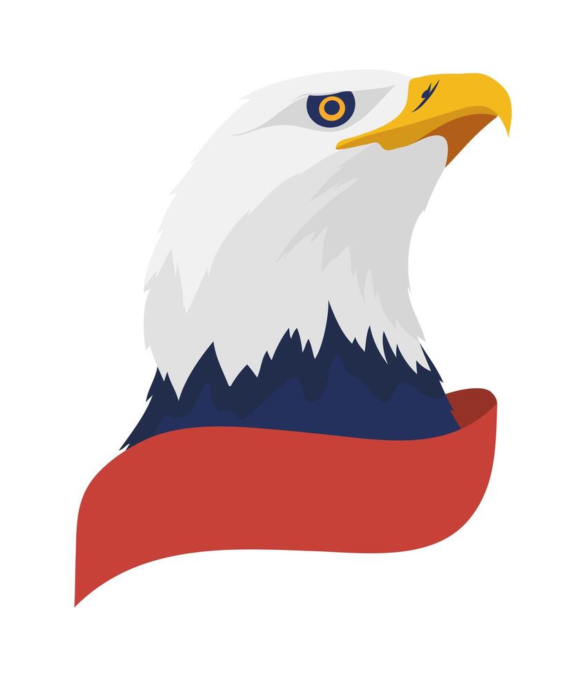 eagle bald bird vector