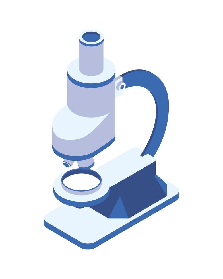 Laboratory microscope icon vector