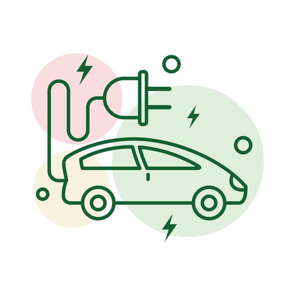 energy car icon vector