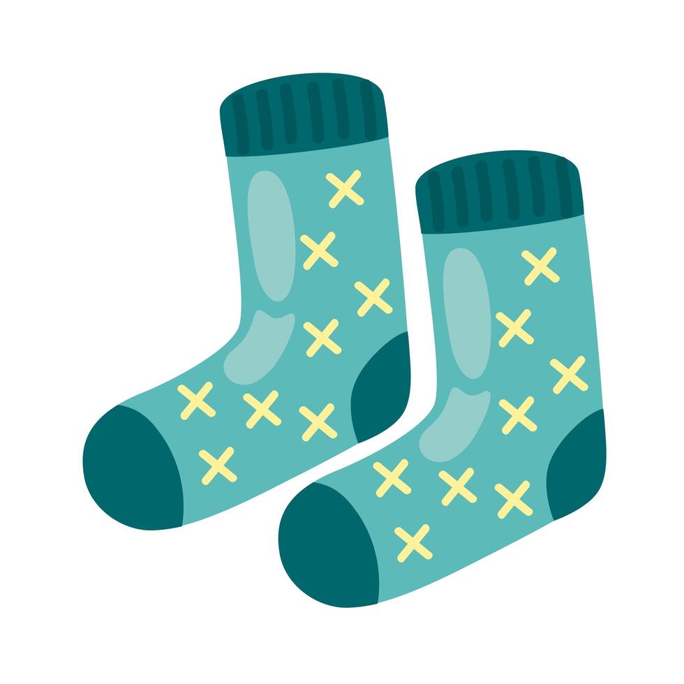 pair green socks 3754111 Vector Art at Vecteezy