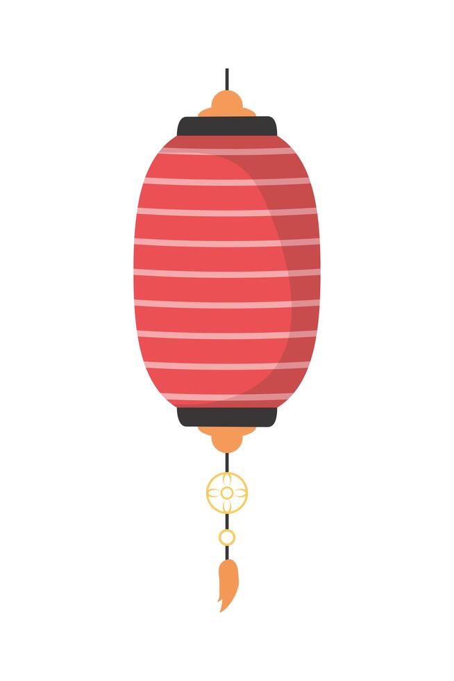 red chinese lantern vector