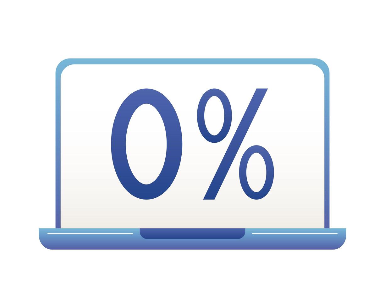 discount in laptop vector