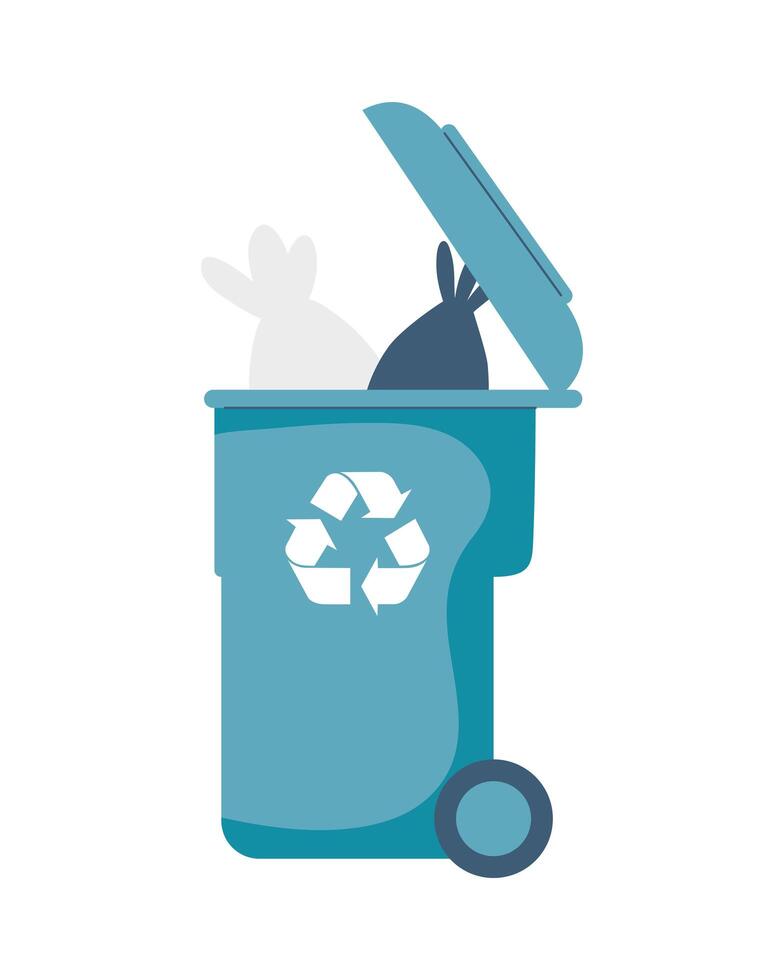 waste bin recycle vector