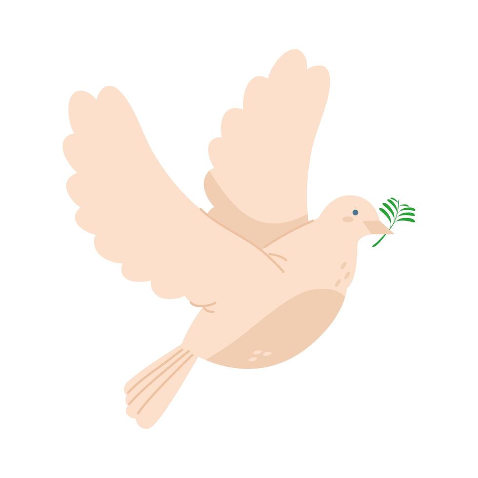 peace dove flying vector