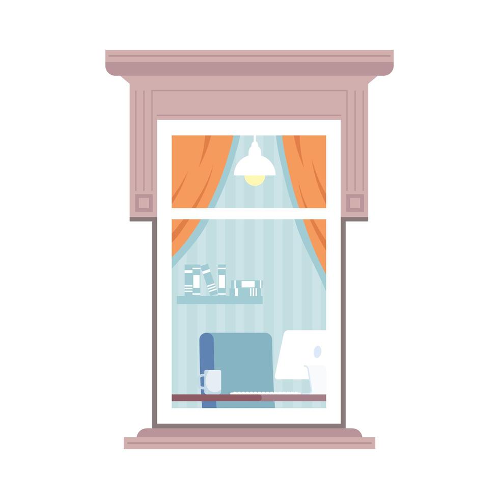 home window out view vector