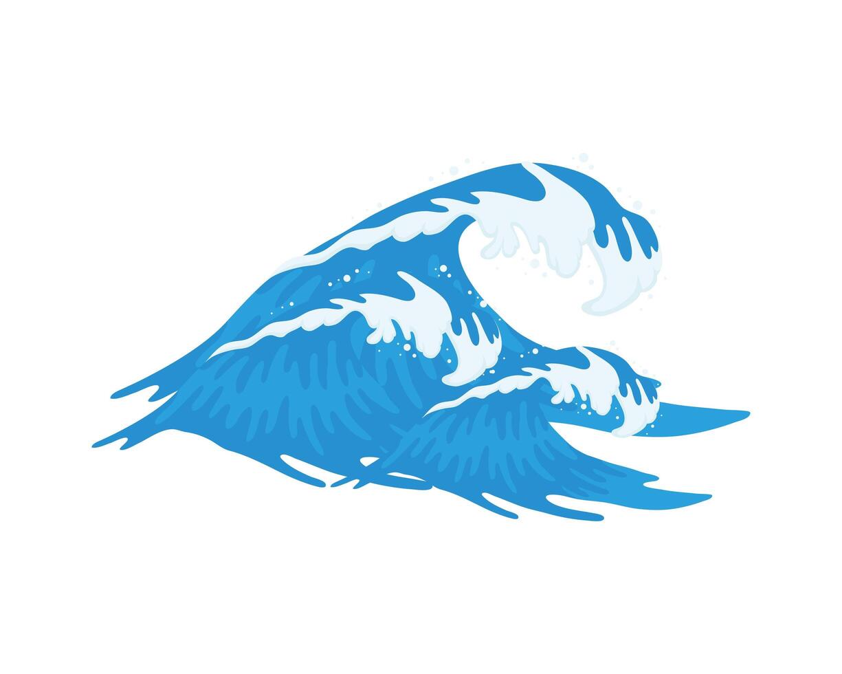 sea wave liquid vector