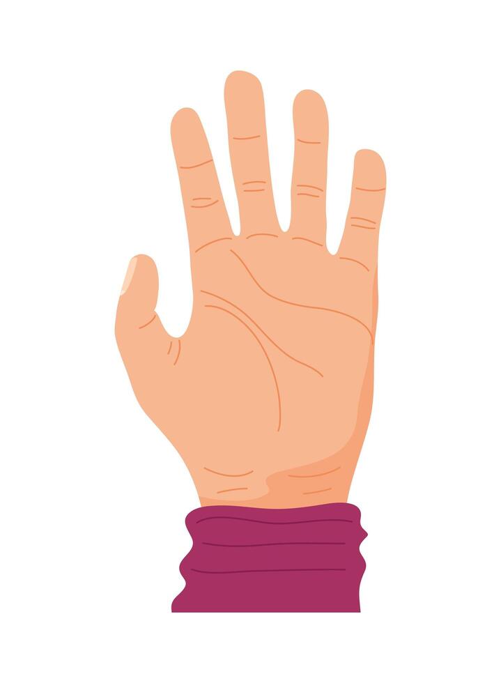 hand human open vector