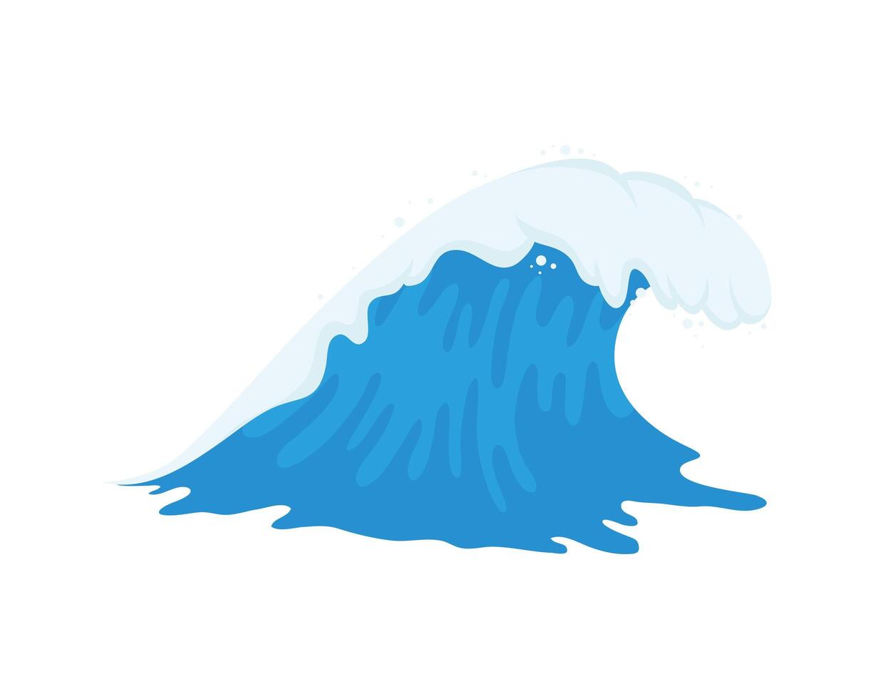 blue ocean wave vector