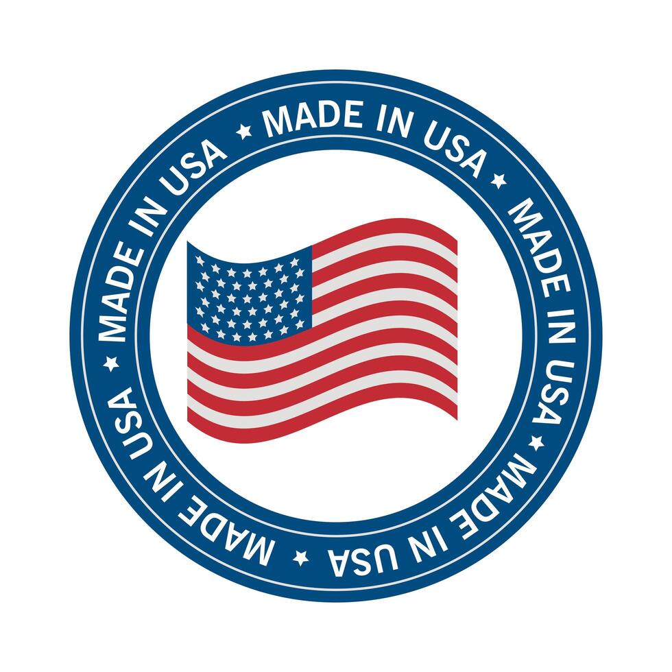 made in usa seal vector