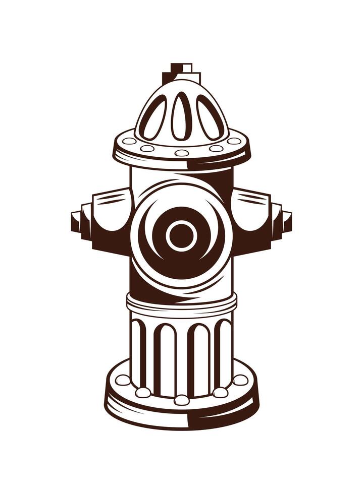 firefighter hydrant design vector