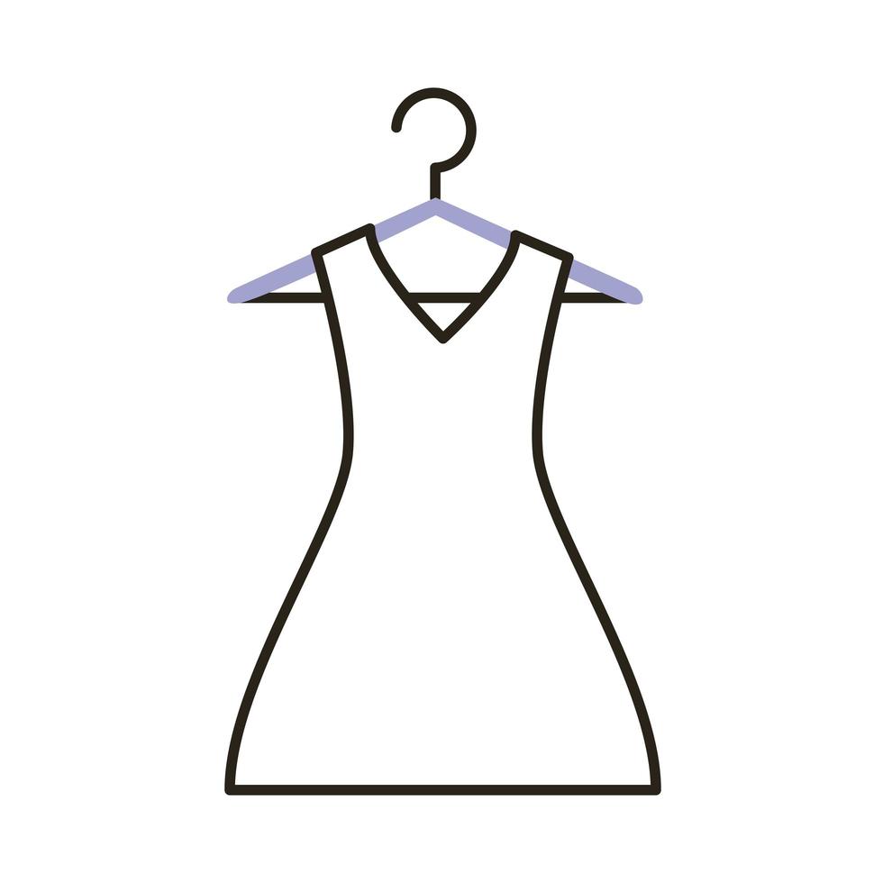 female dress in hook vector