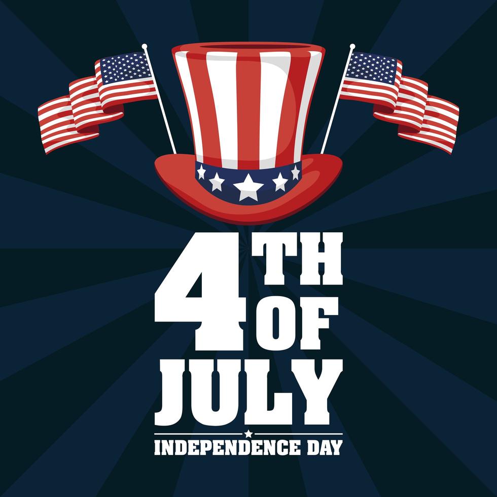 USA Independence day poster vector