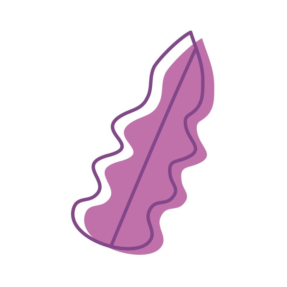 purple leaf plant vector