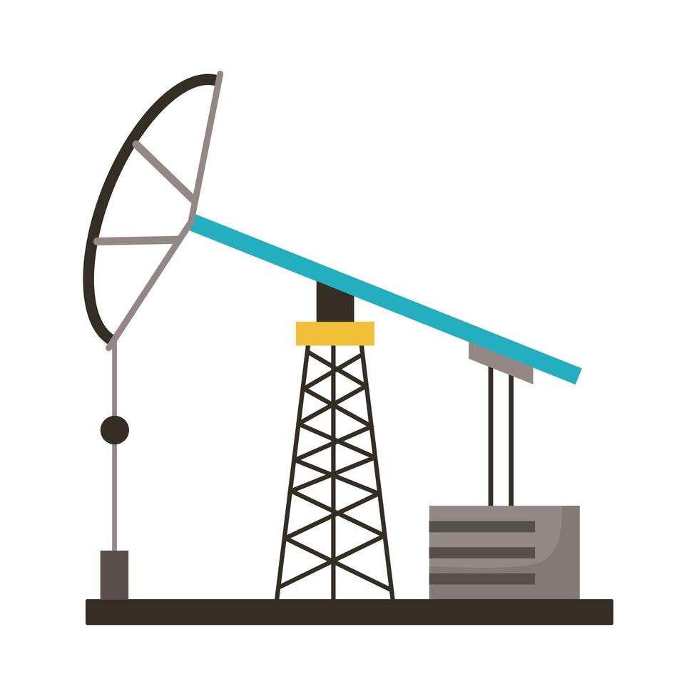 taladro de planta de refinería vector