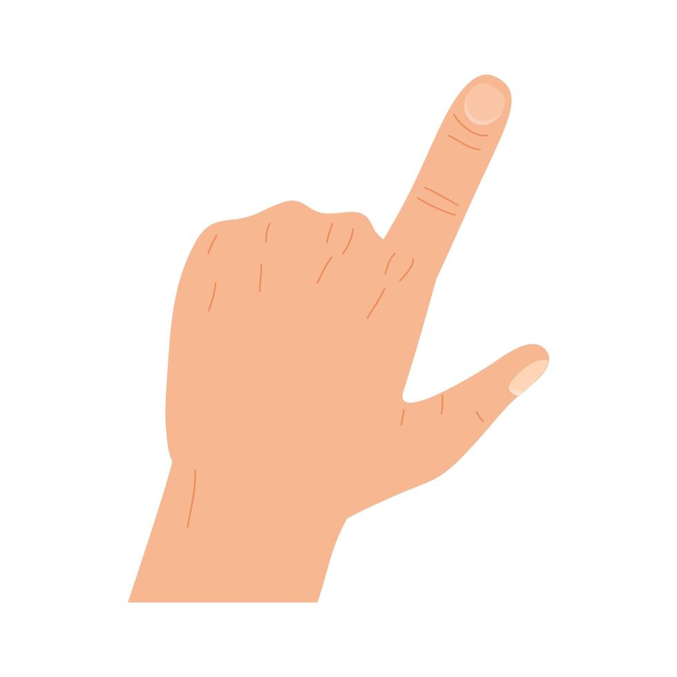 hand pointing something vector