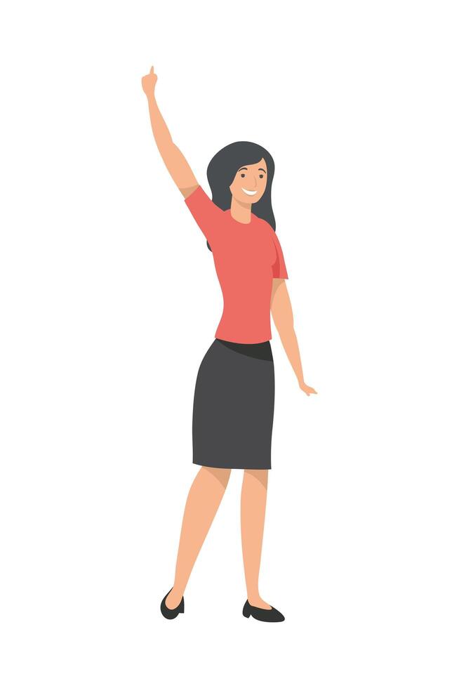 businesswoman cartoon design vector