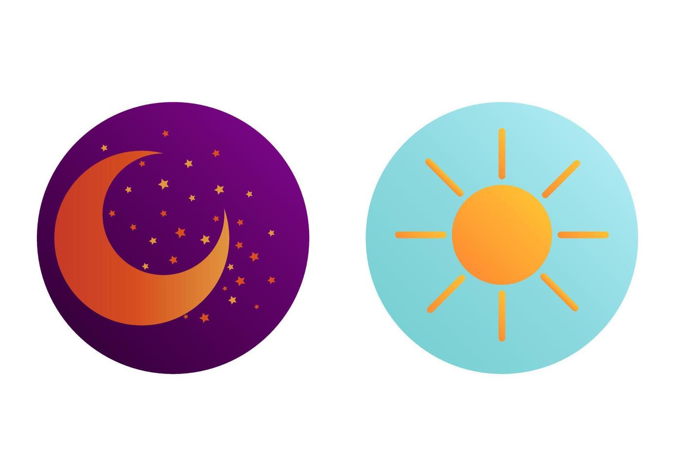 illustration of the morning and evening 3754682 Vector Art at Vecteezy