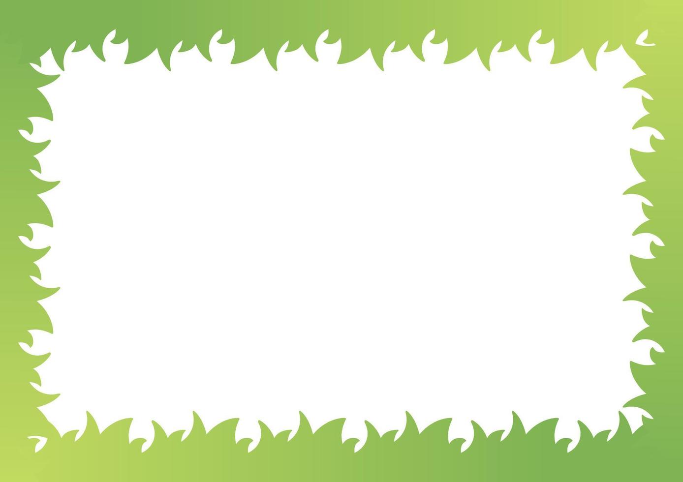 green grass background on white background with color gradation vector