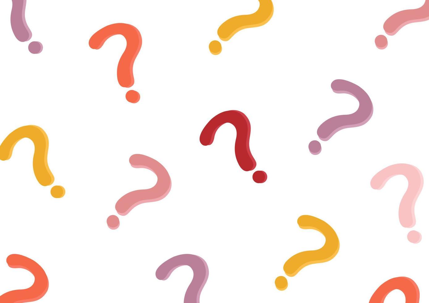 abstract pattern with a colorful question mark design vector