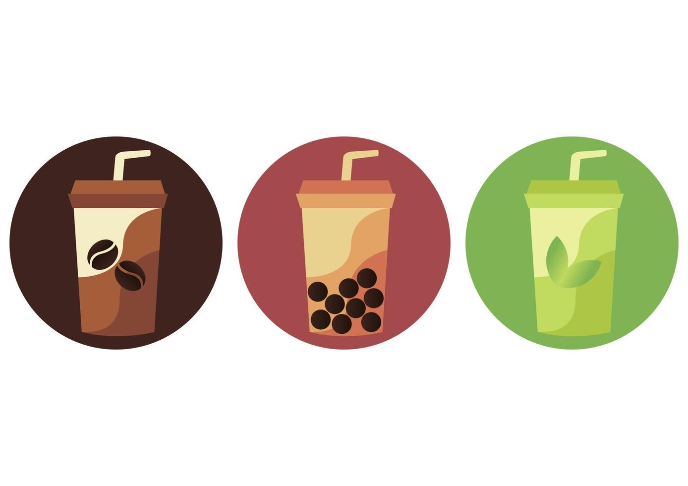 ilustración de bebidas modernas vector