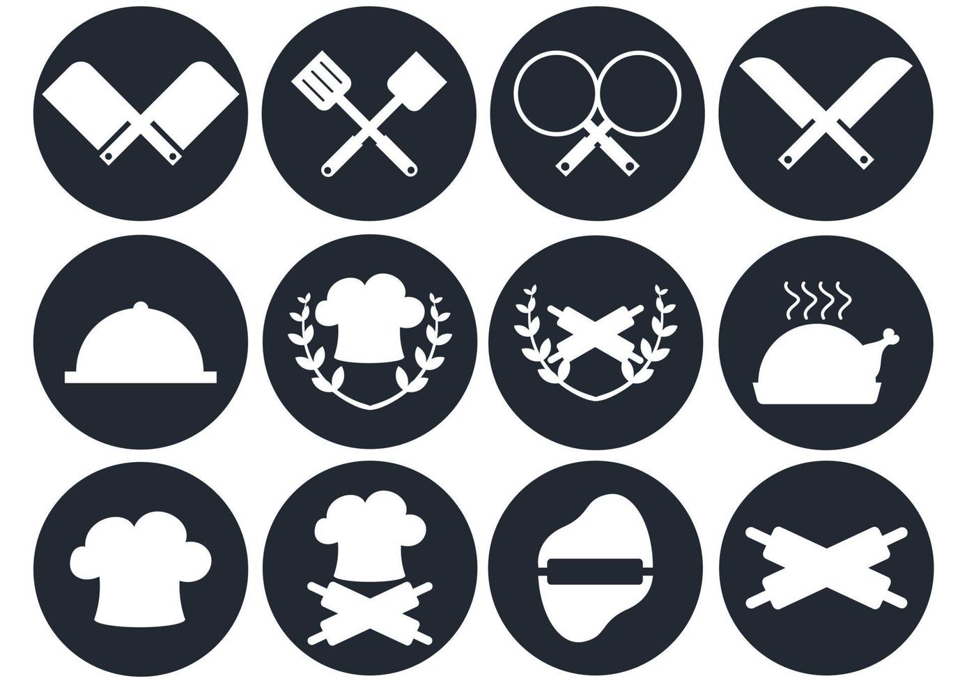 chef symbol design collection vector