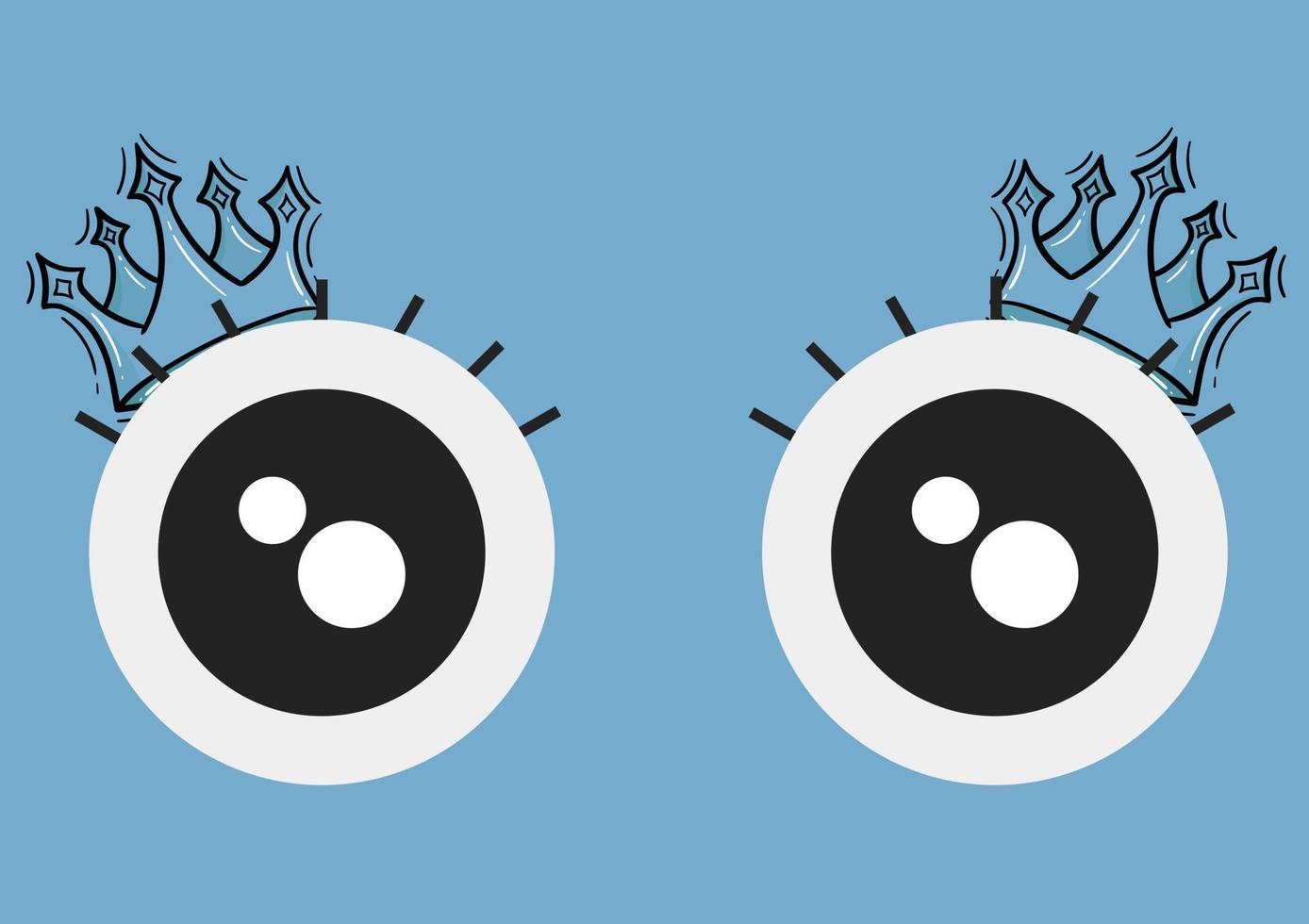 cartoon eyes background 2 vector