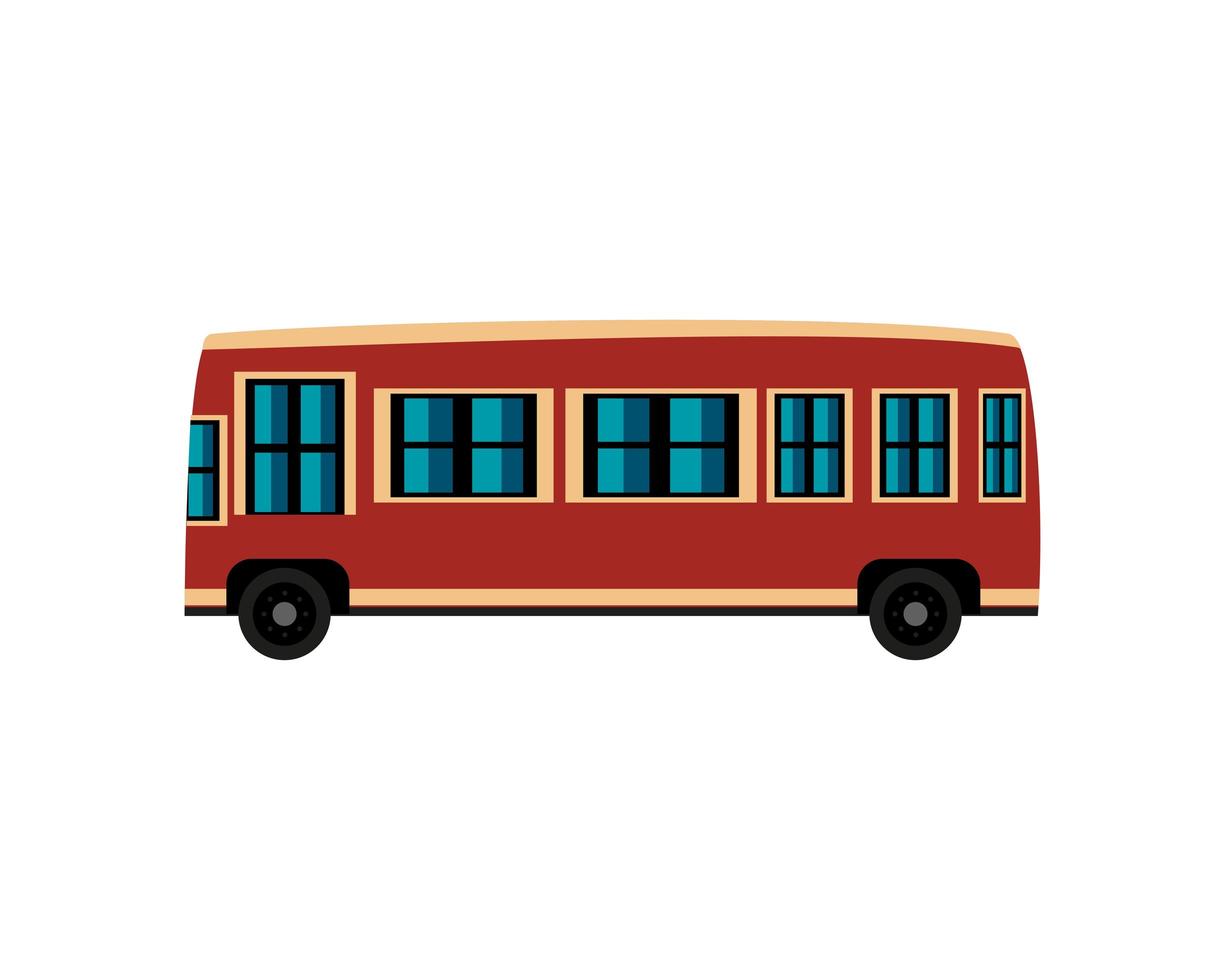 transporte en bus clasico vector