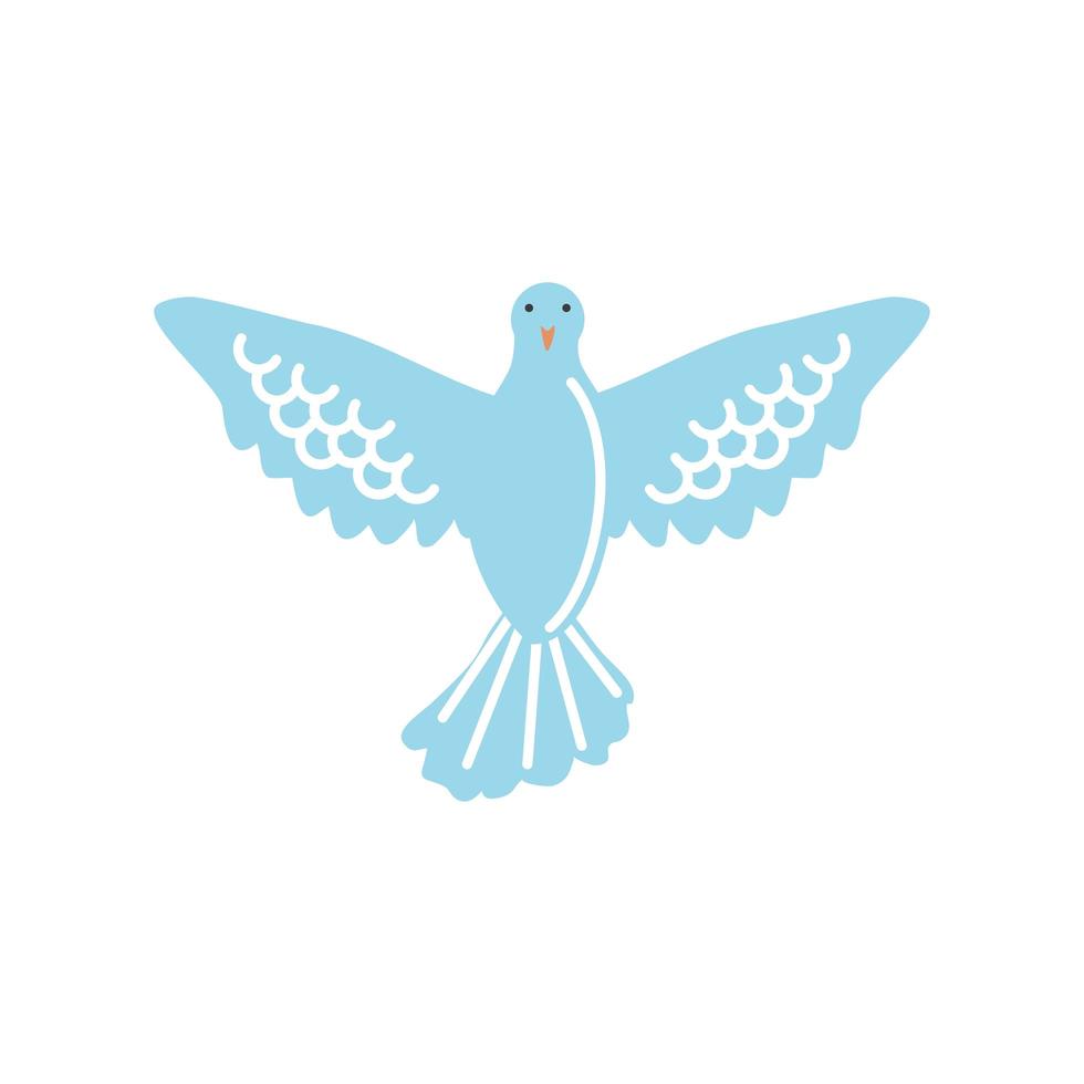 dove with open wings vector