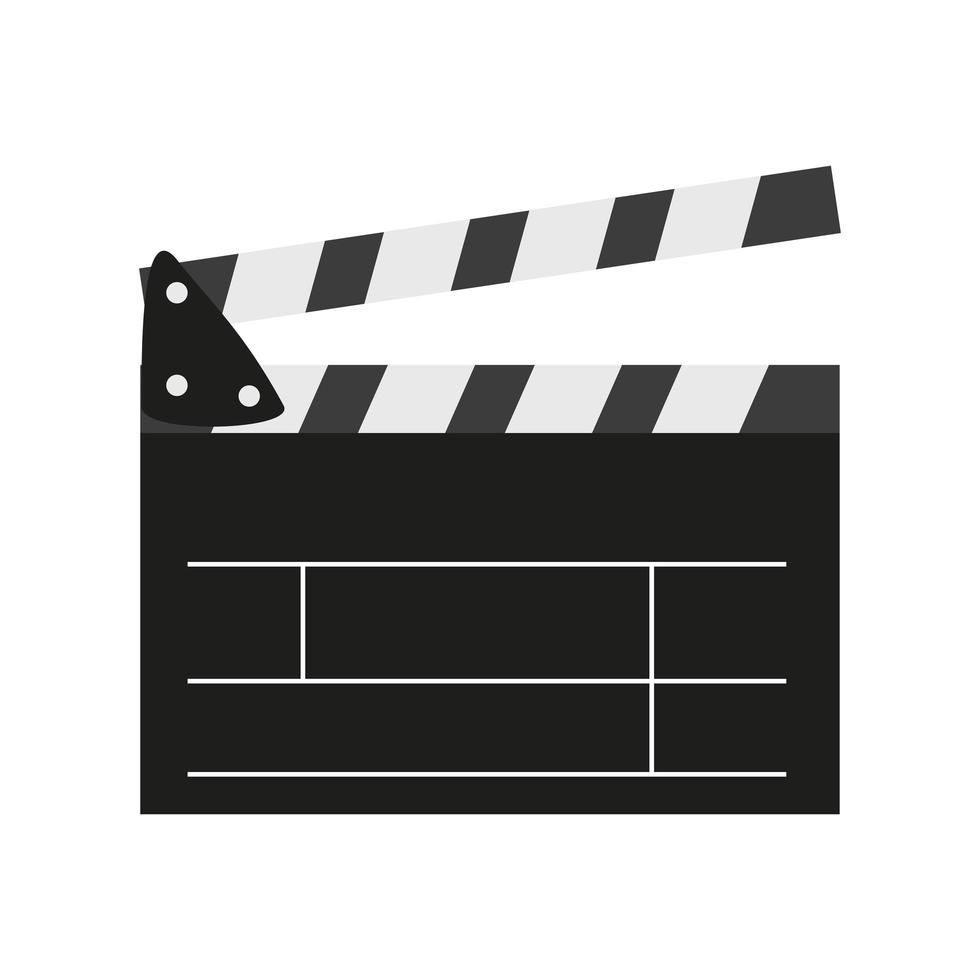 clapperboard movie film vector